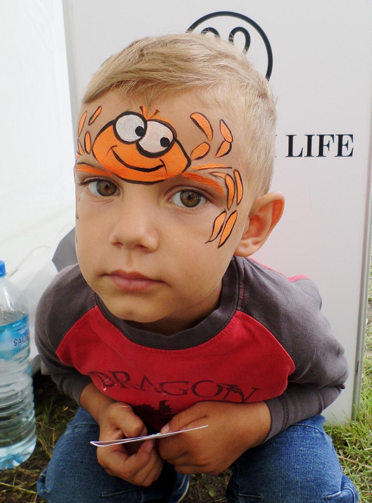 Krabi näomaaling lastele festivalidel ja perepäevadel